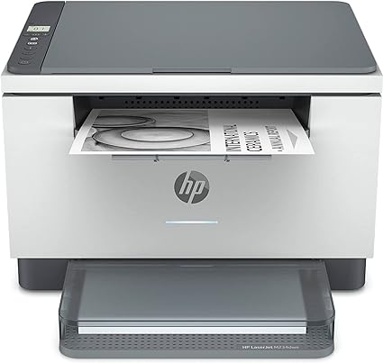 HP LaserJet M234dwe 6GW99E Impresora Laser A4 Multifuncion Monocromo a Doble Cara Automatica, Escaner, Copiadora (29 ppm, Ethernet, Wi-Fi, Procesador 500MHz, Memoria 64MB, HP Smart app) Blanca y Gris