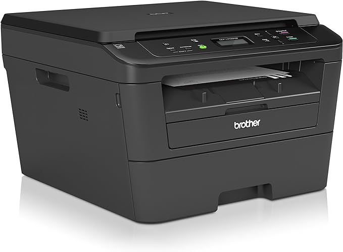 Brother DCP-L2520DW - Impresora multifuncion laser Monocromo (impresion automatica a Doble Cara, WiFi), Color Negro