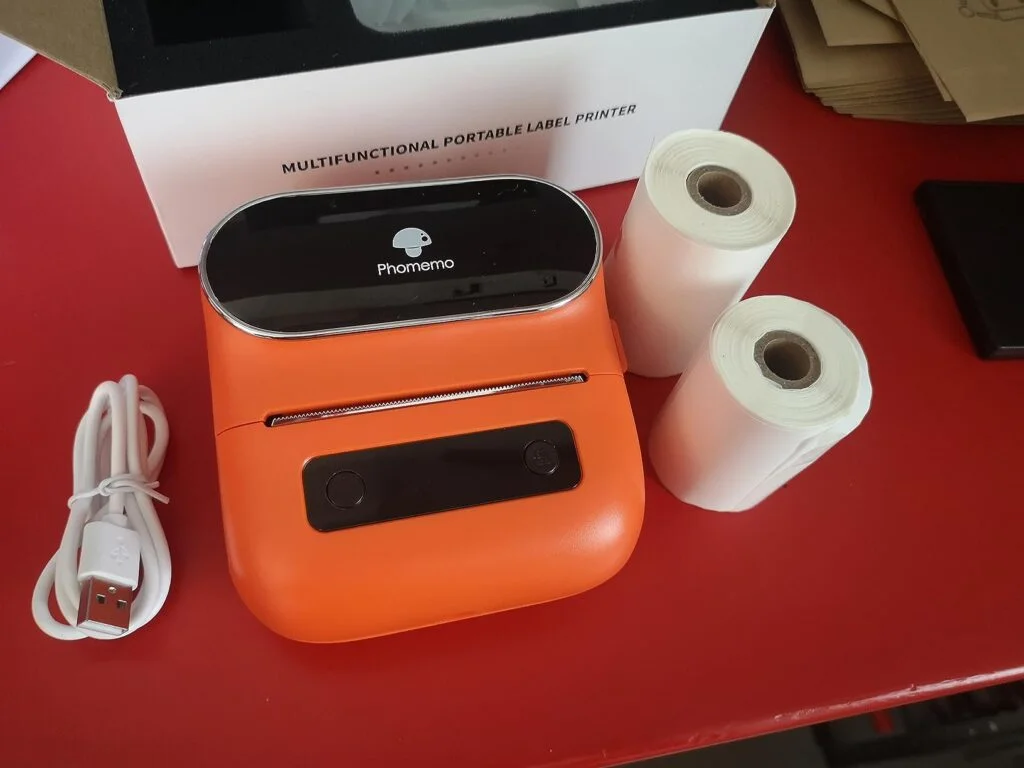 Accesorios que trae el paquete de la phomemo M220