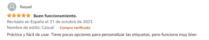 DYMO LetraTag 200B Opiniones de los usuarios