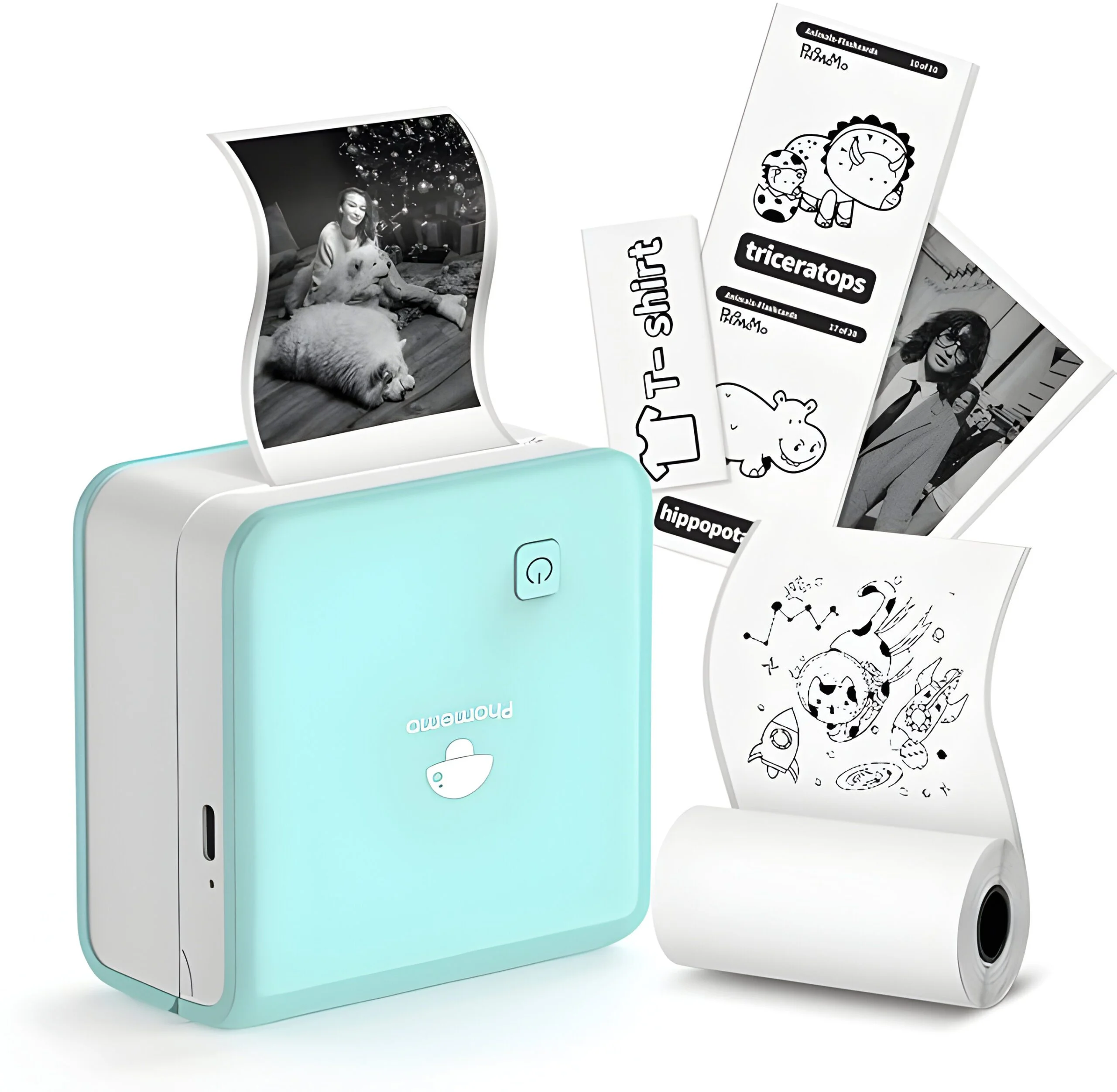  Phomemo M02X - Mini impresora portátil con Bluetooth, impresora  portátil térmica, sin tinta, para escuela, trabajo, uso doméstico, color  blanco : Productos de Oficina