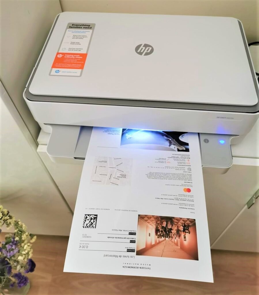 Impresion de documentos de la impresora HP Envy 6020e