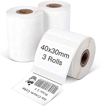 Rollo de Papel tamaño 40 x 30mm