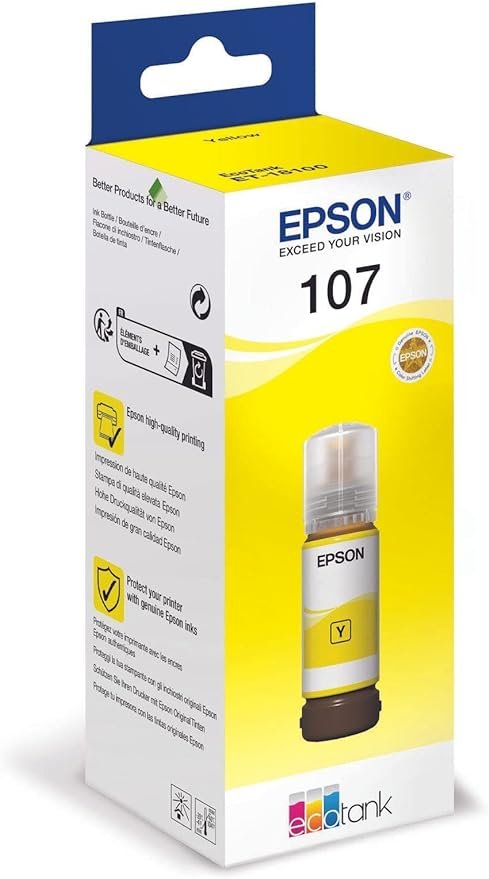 107 Consumible Amarrillo para la Epson ET18100