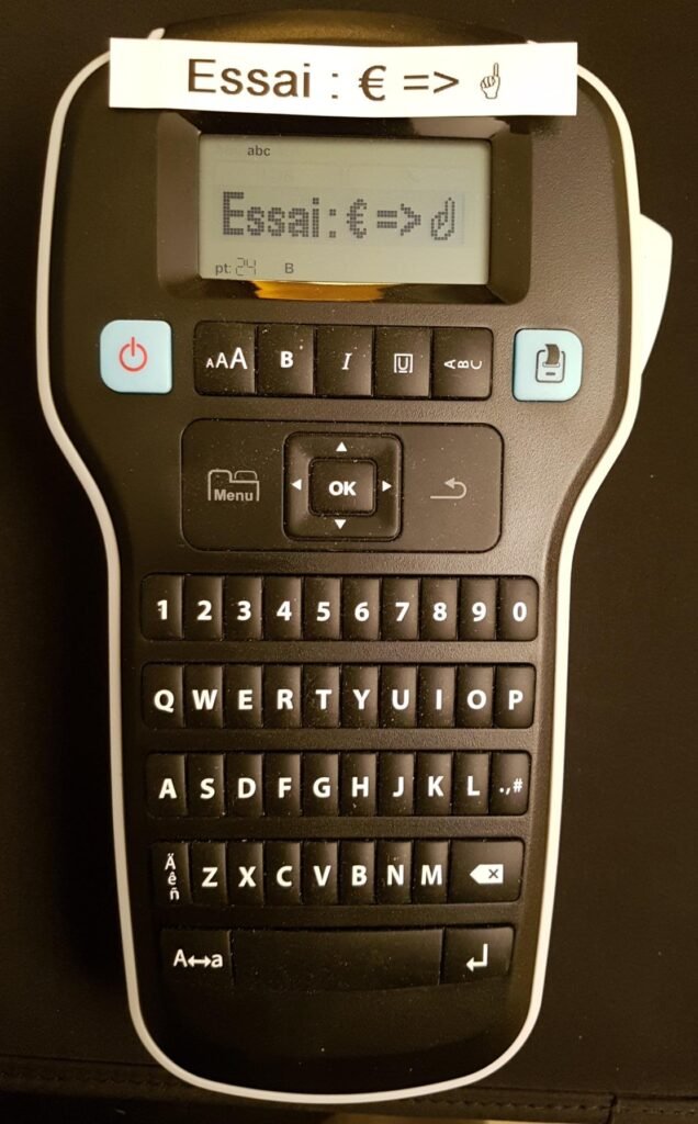 dymo labelmanager 160 Imprime etiqueta
